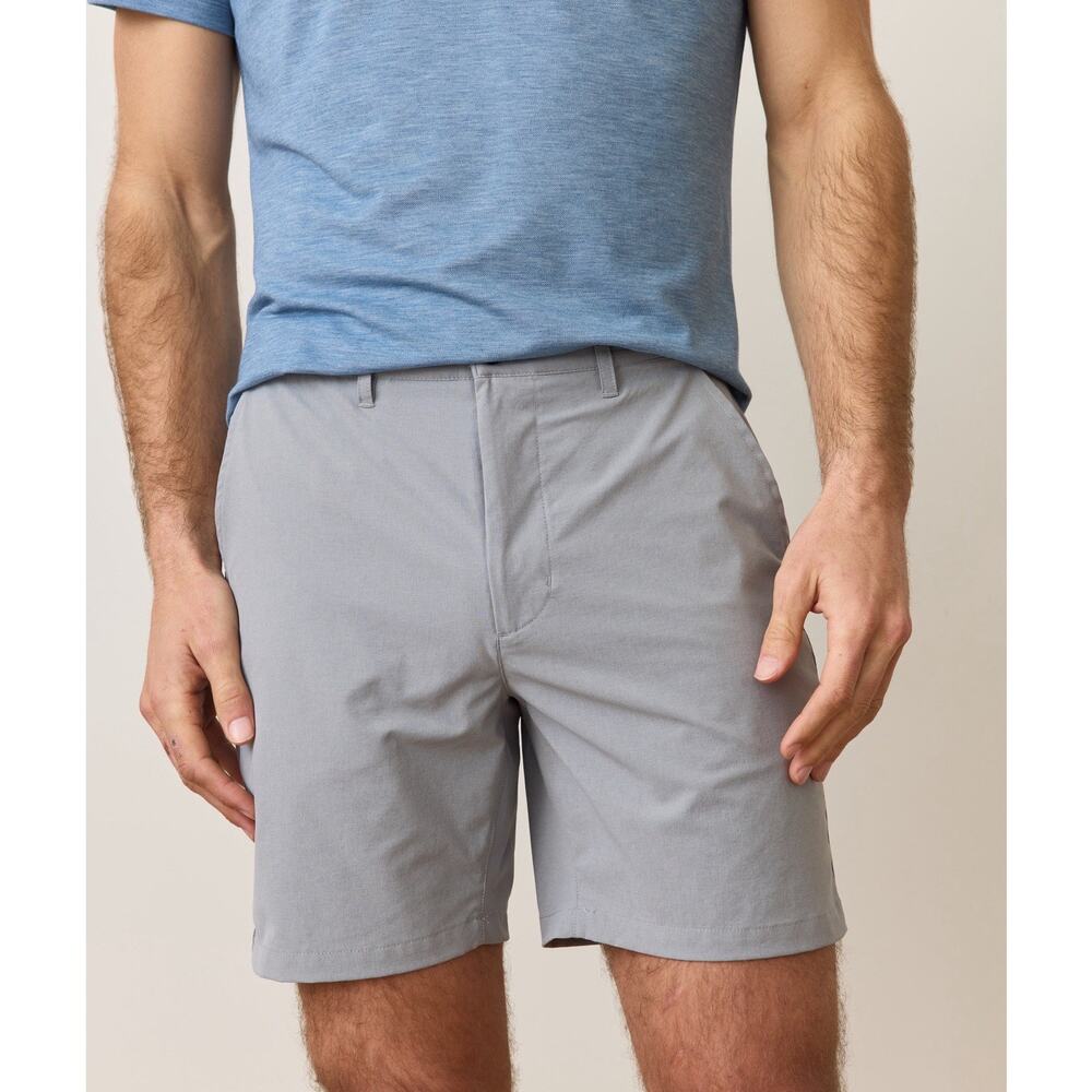 Marine Layer Gray Khaki Chino Shorts Size 36 Inseam 7" Organic Cotton Casual